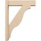Ekena Millwork 6-in W x 24-in D x 32-in H Funston Block Rough Cedar Woodgrain TimberThane Outlooker, Primed Tan OUTUR060X24X32FST44RCPR - alternate 3